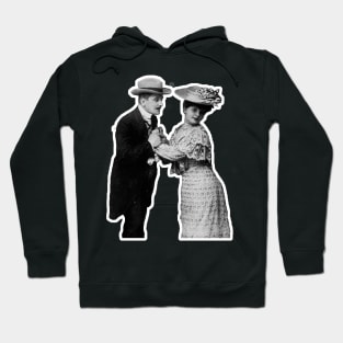 Romantic couple vintage valentine's day Hoodie